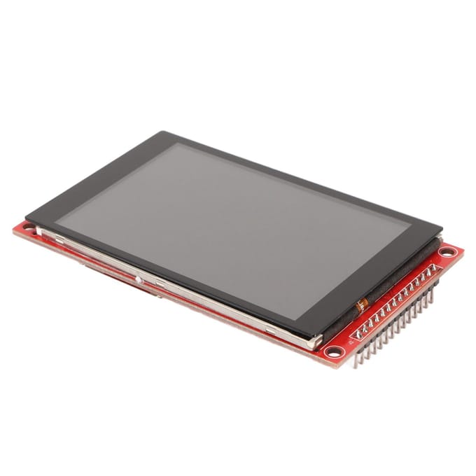 TFT LCD Schermmodule 3,5 inch 480x320 SPI Seriële Poort Geheugensleuf TFT LCD Display voor Besturing gray