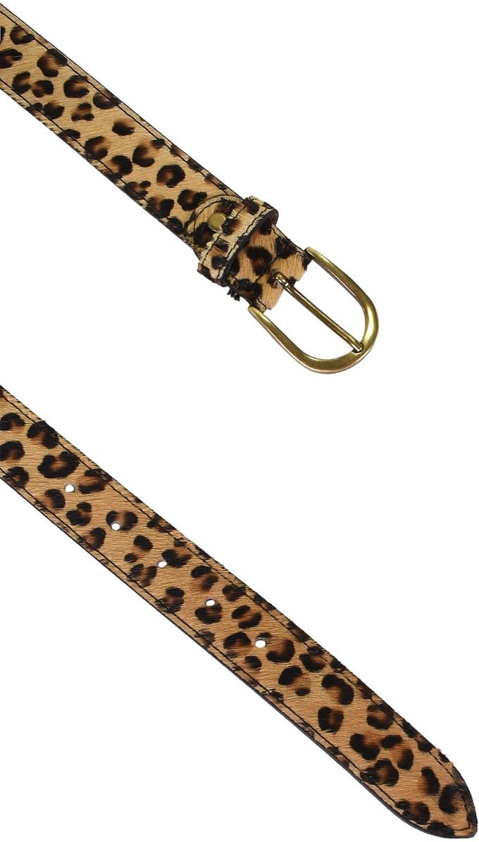 Alberta-leren riem met geschenkzakje