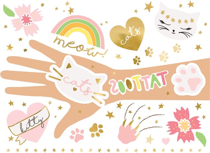 PartyDeco - Tattoo Cats