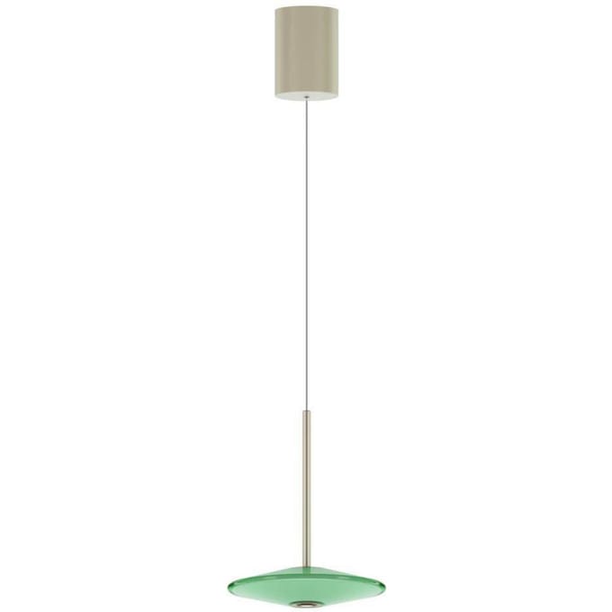 LOOM DESIGN LED hanglamp Solene, groen, glas, Ø 20 cm