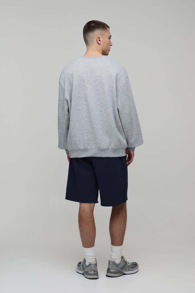 Essential Baggy Fit Jersey Short | Navy | Size Small