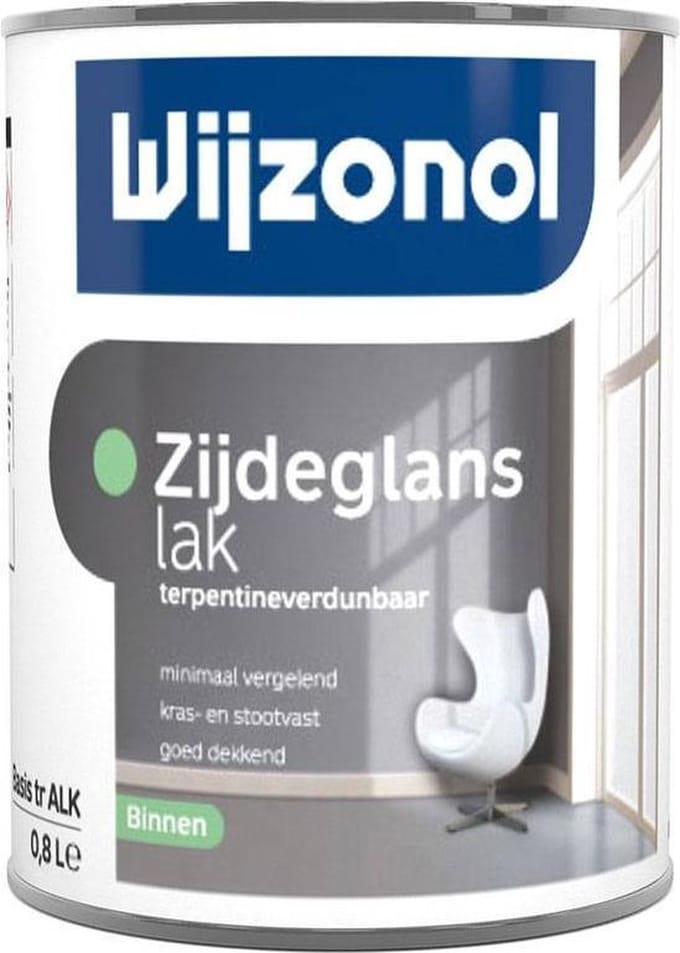 Zijdeglans op terpentinebasis - 05 liter Glansgraad: Zijdeglans
