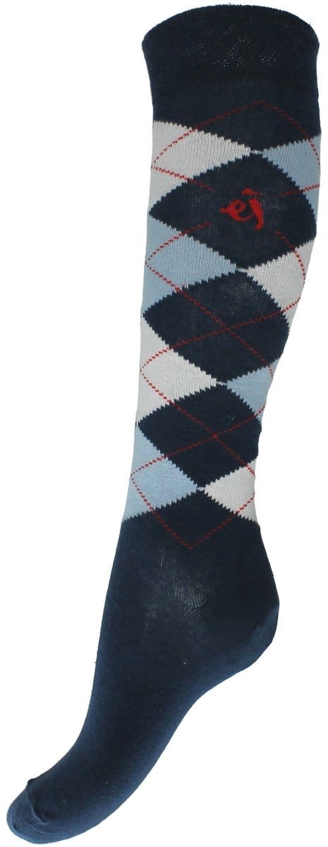 Epplejeck Sokken Epplejeck Square Donkerblauw-wit