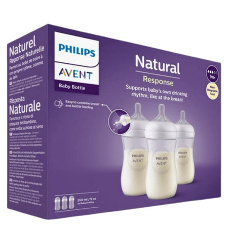 Philips Avent Natural Response 1+ Maanden Babyfles – 3 x 260 ml