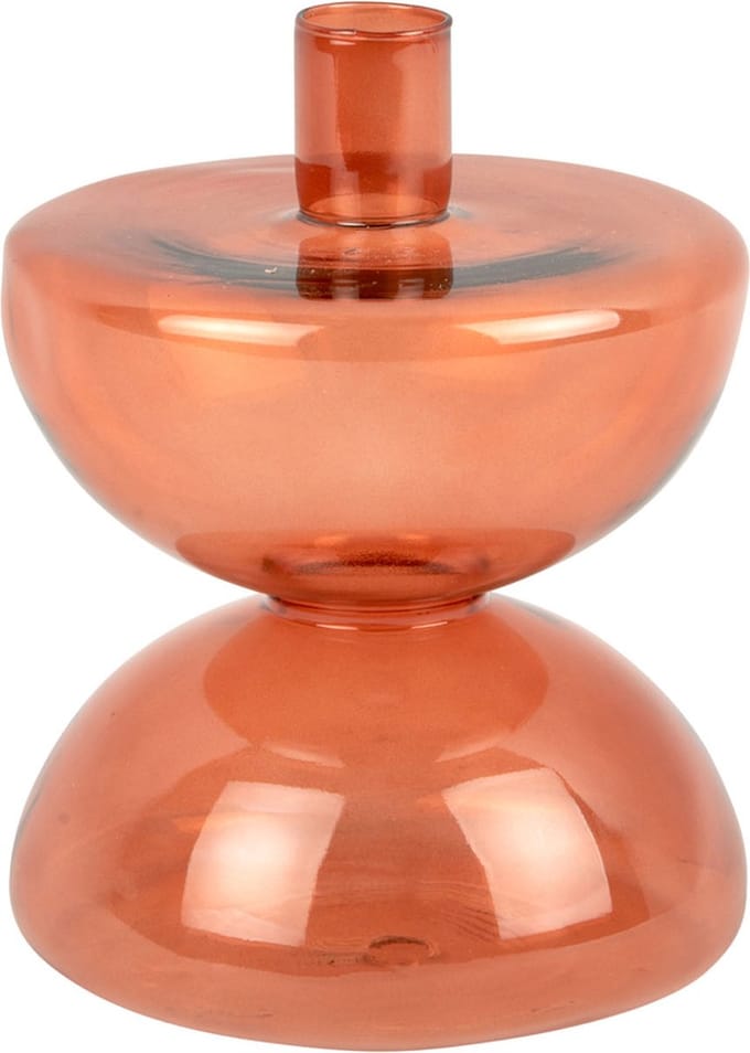 Present Time Kandelaar Diabolo - Oranje - Ø12cm - Scandinavisch,Modern