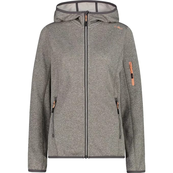 Hoodie met mesh-inzetten dames CMP Knit-Tech