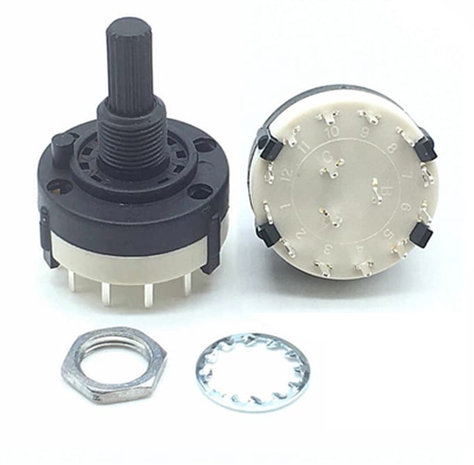 Rotary Switch 3 Pole 4 Position RS26 keuzeschakelaar