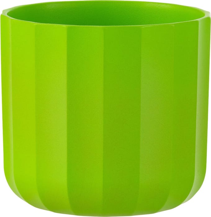 J-Line bloempot Summer - keramiek - groen - small - 3 stuks - Ø 13.5 cm