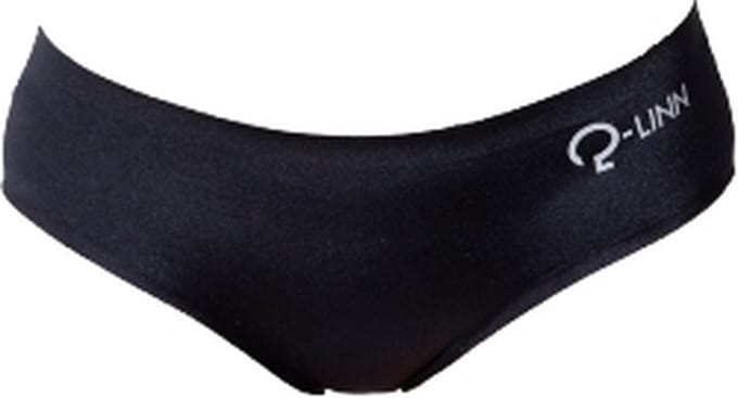 dames slip sport boxer, naadloos, black / zwart