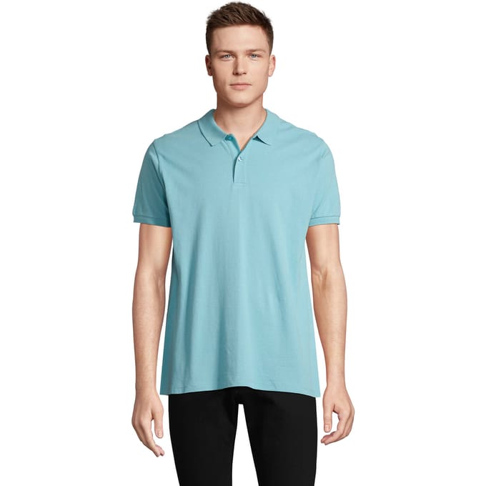 SOLS Heren Planet Poloshirt (Zwembad Blauw)