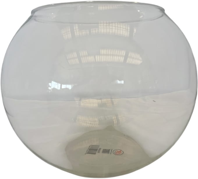 Glas Bol vaas 17 x 20 cm