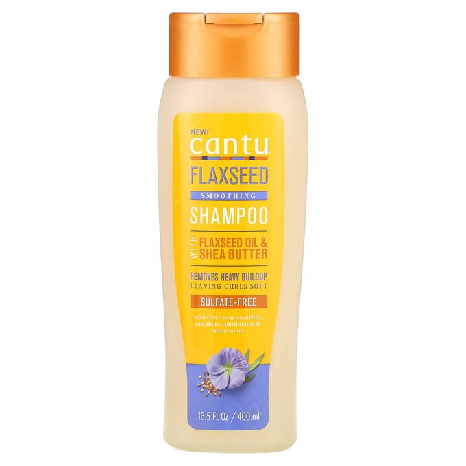 Cantu, Shampooing lissant aux graines de lin, 13,5 fl oz (400 ml) beige