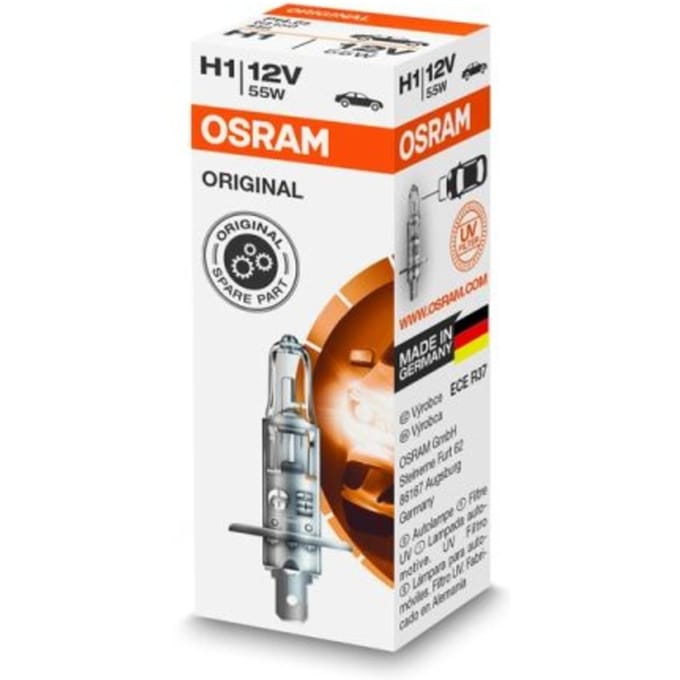 Ams-Osram Lamp Halogeen OSRAM H1 Standard 12V/ 55W, 1 stuk