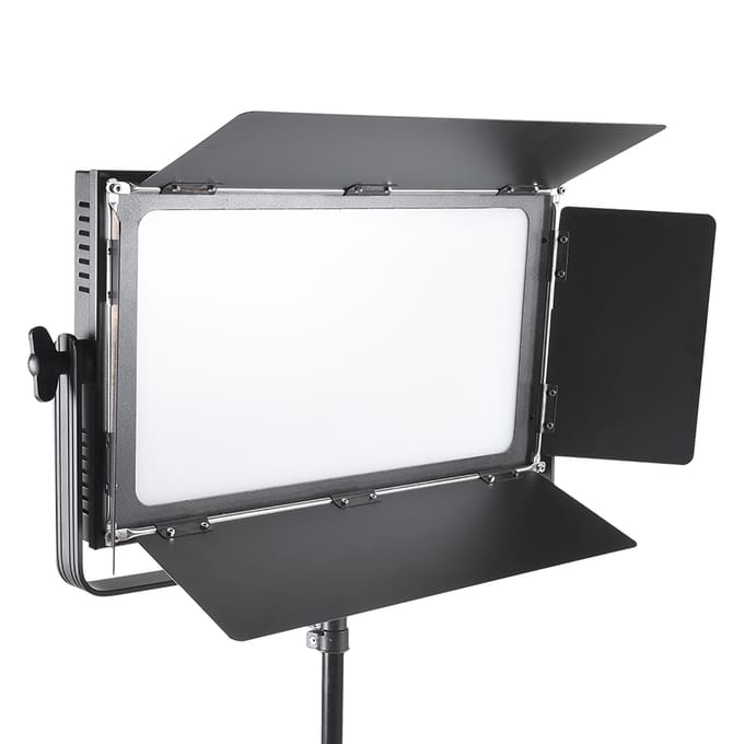 100W Fotografie 3200K- 5700K Traploos Instelbaar LED Video Studio Licht ( AC ) UK Plug gray