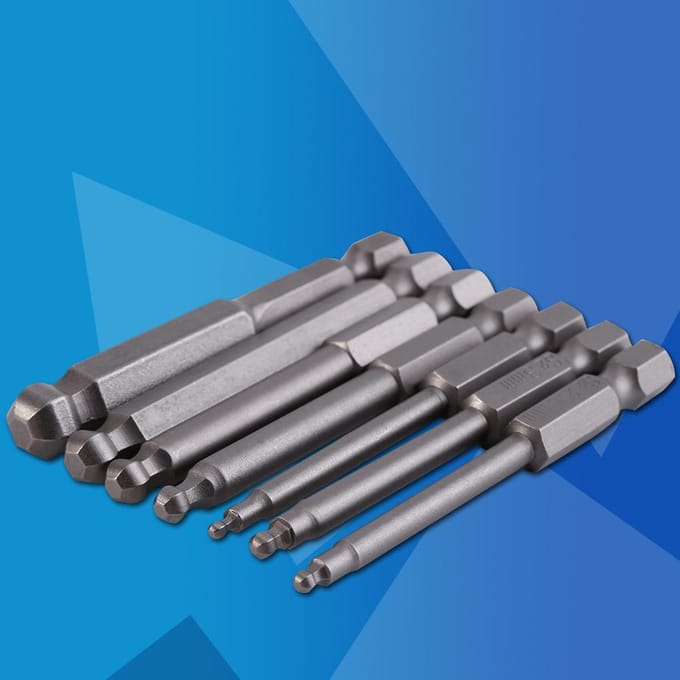 7 stuks 14   zeskant schacht 22.534568mm 65mm magnetische kogel schroevendraaier bits