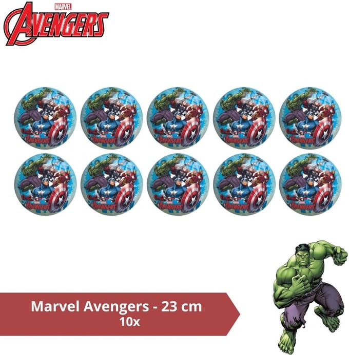Bal - Voordeelverpakking - Marvel Avengers - 23 cm - 10 stuks