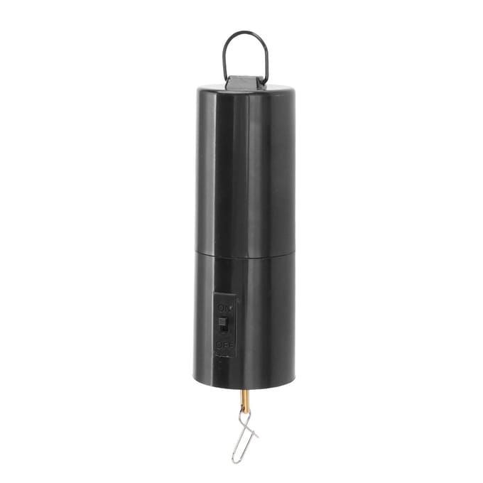 Op batterijen werkende hangende display windspinnermotor, hangende zwarte roterende motor voor windspinner