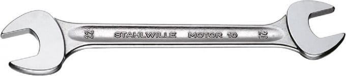 Stahlwille Motor 10 Dubbele Steeksleutel - Chrome Alloy Steel Verchroomd - maat 18/19 - Prijs per stuk