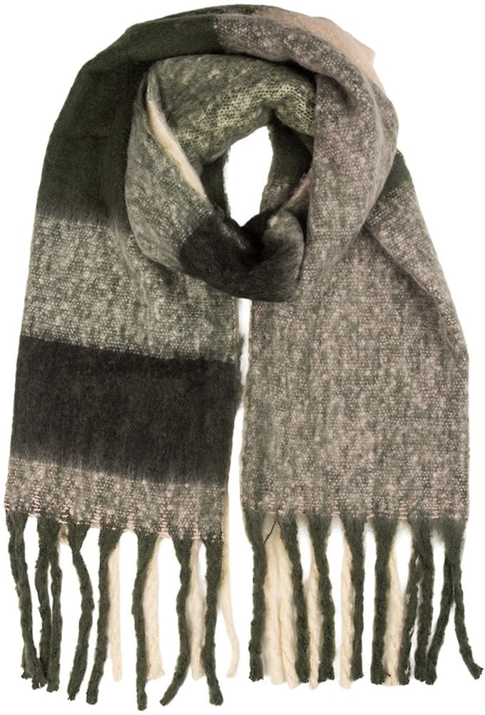 Clayre & Eef Wintersjaal Dames 50x210 cm Zwart Textiel
