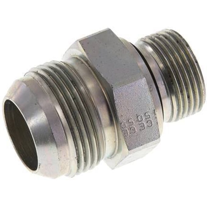 JIC  Dubbele Nippel G3/4'' X UN 1-5/16''-12 Staal NBR 170bar