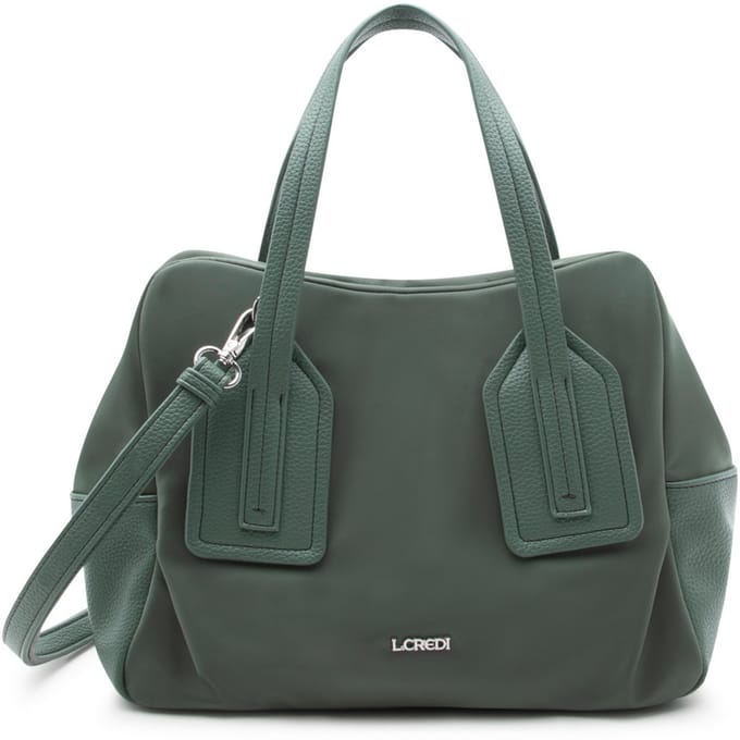 L.CREDI handtas schoudertas Sadma Hand Bag Deep Green donkergroen