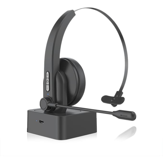 OY631 Single Ear Headset Bluetooth-hoofdtelefoon met microfoon Ruisonderdrukking Hoofdgemonteerd zwart