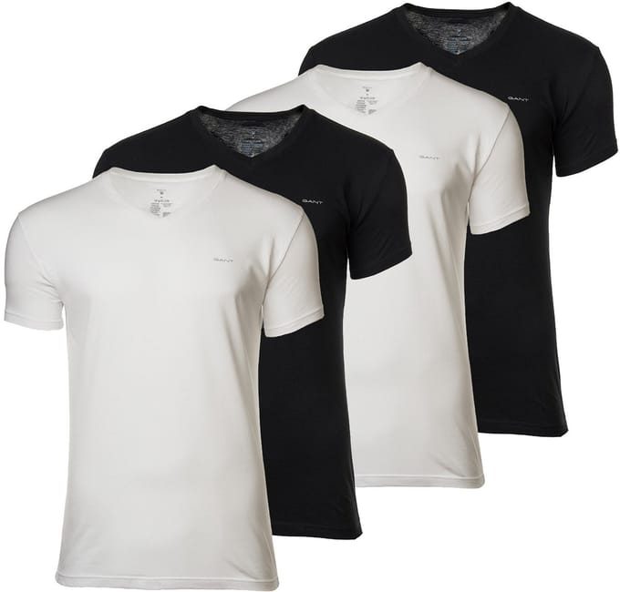 GANT T-shirt V-NECK T-SHIRT 4-PACK Verpakking van 4