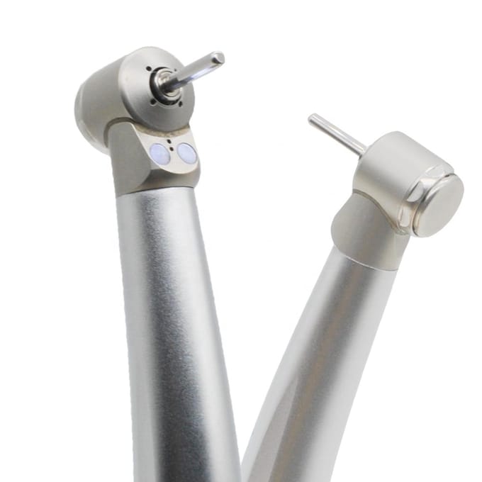 Open Core High Speed ​​Dental Mini Head 2 Led-handstuk 4 hole gray