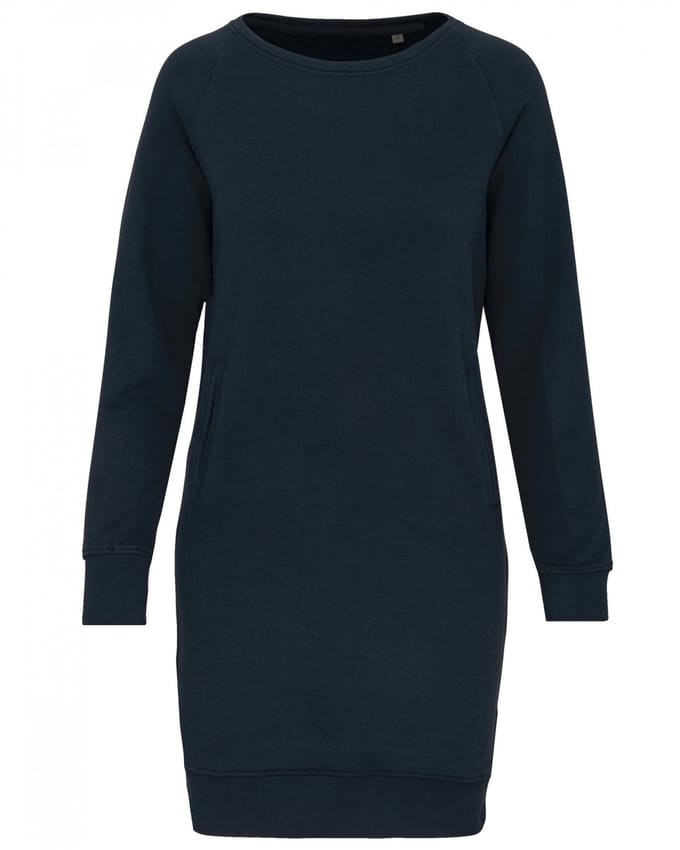 Jurk Dames XS Kariban Navy 91% Katoen, 9% Polyester