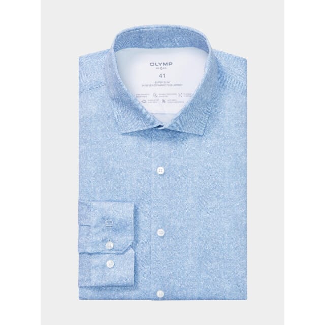 Olymp Business hemd lange mouw Blauw 251884-Hemden 251884/13