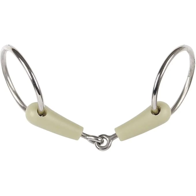 2-rings snaffle bit voor enkel paard Harry's Horse Apple