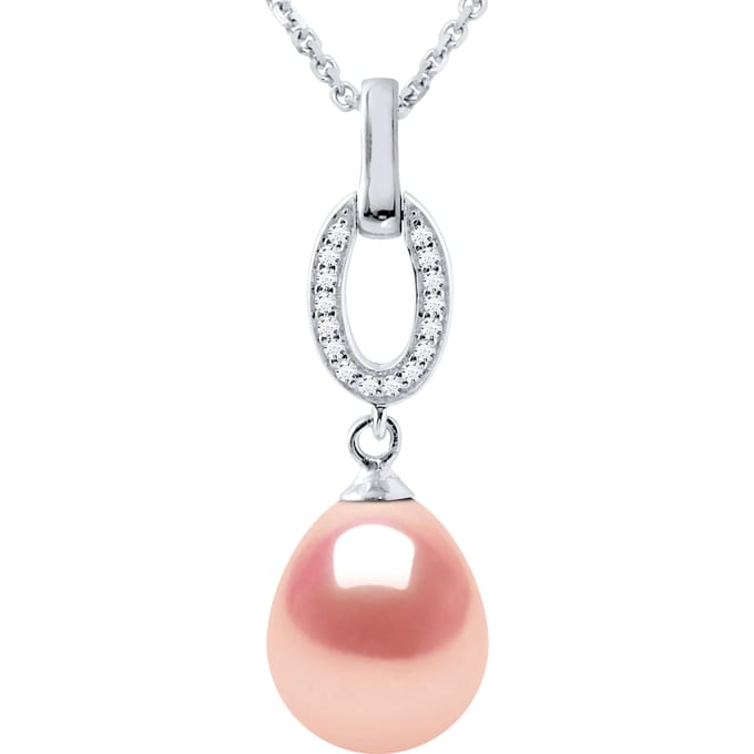 SHUTTLE zoetwater parel sieraden 9-10 mm Roze 925