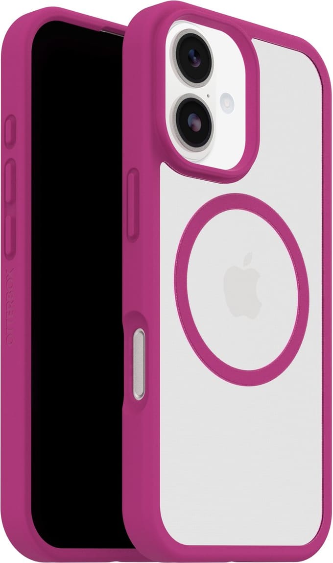 OtterBox React MagSafe - Telefoon hoesje - Geschikt voor iPhone 17 - Roze, Transparant