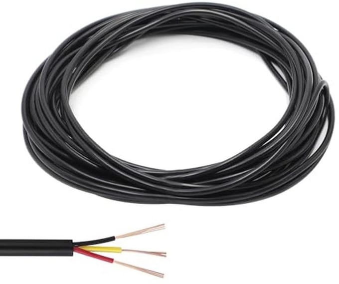Flexibel Elektriciteitssnoer - 3-aderige kabel - Apparaten Aansluiten - Vertind Koper - 10 Meter - Zwart