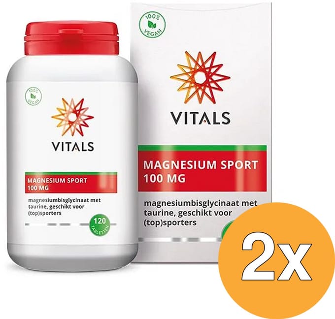 2x Vitals Magnesium sport (120 tabletten)