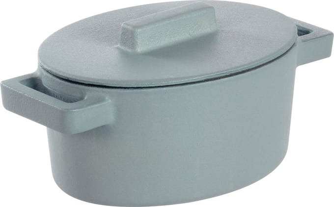 Braadpan Grijs 13 cm x 10 cm incl deksel - Sambonet