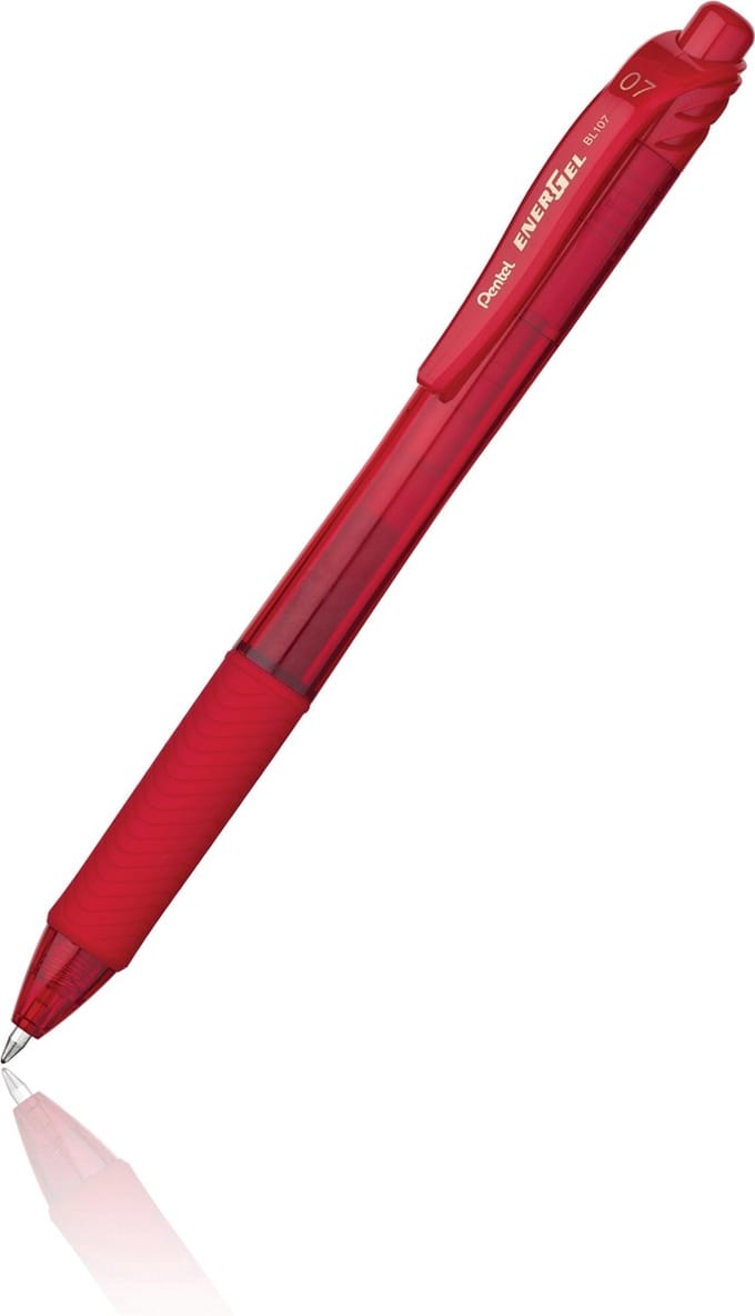 Gelschrijver Pentel Energel-X rood 0.4mm doos a 12