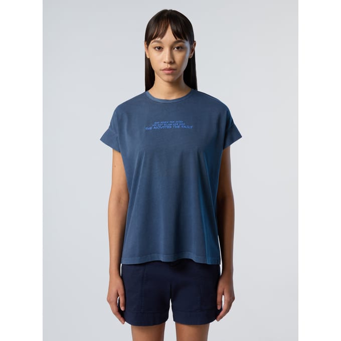 North Sails T-shirt Met sloganprint