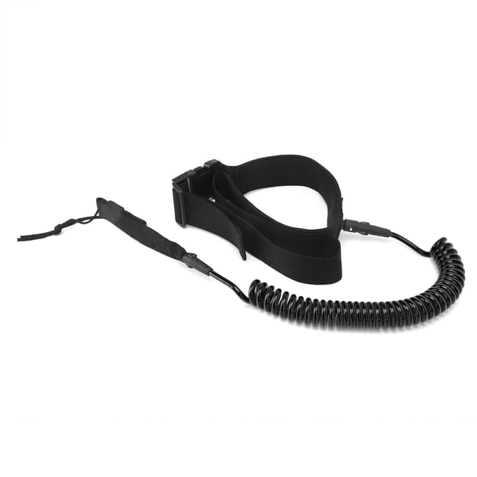 Surfplank Leash TPU Heliciform Comfortabel Hoogelastisch Surfen Veiligheid Tractietouw(Zwart )
