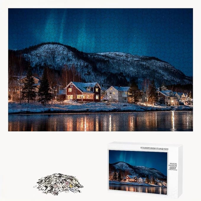 Puzzel 5000 stukjes - Berg motief - Ontspanning en decoratie - Lindehouten kwaliteit - 181x105 cm - Multicolor