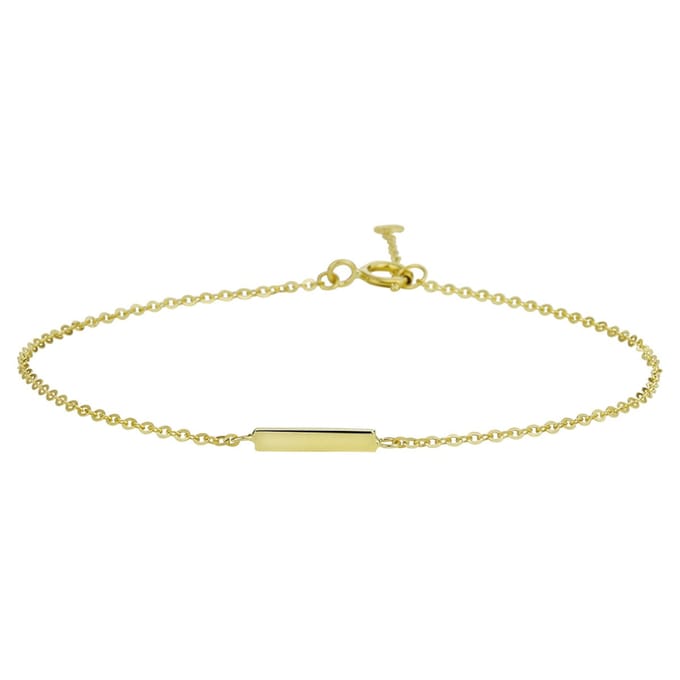 Marie Celeste armband balkje 1,1 mm 16,5 - 18,5 cm - Goud