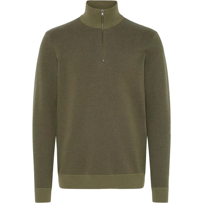 Pull met 1/2 ritssluiting van katoen en nylon Blend Baal