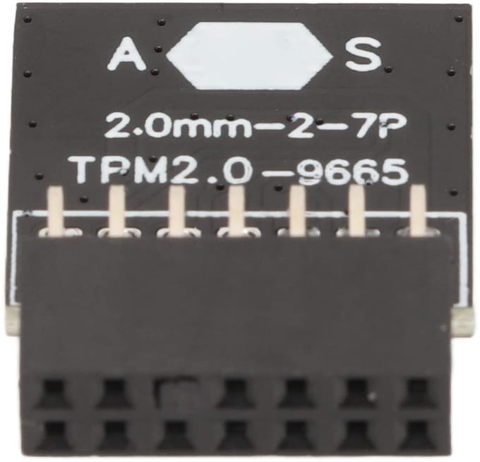 Dailygoody TPM 2.0 Module - Geencodeerde Board - Geschikt voor Win11 - Zwart - 14 Pin TPM Board - Voor PC - Lange levensduur