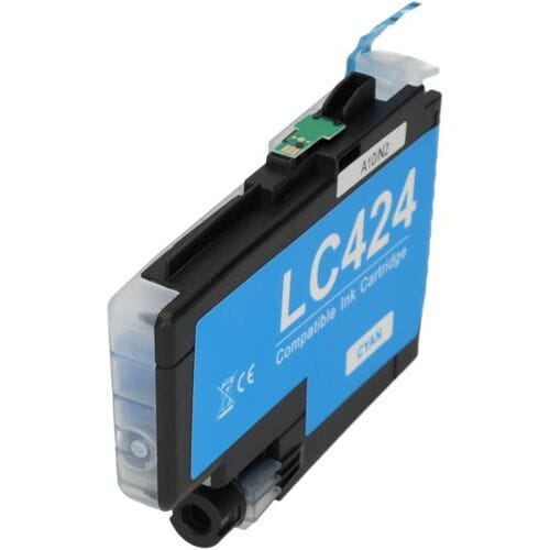 PrintAbout Inktcartridge LC-424C Cyaan geschikt voor Brother