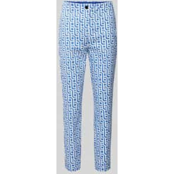 Slim fit stoffen broek met verkort model