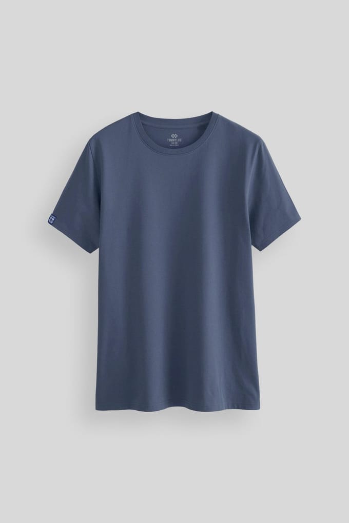 Heren Katoen Elastaan Crew Neck T-shirt