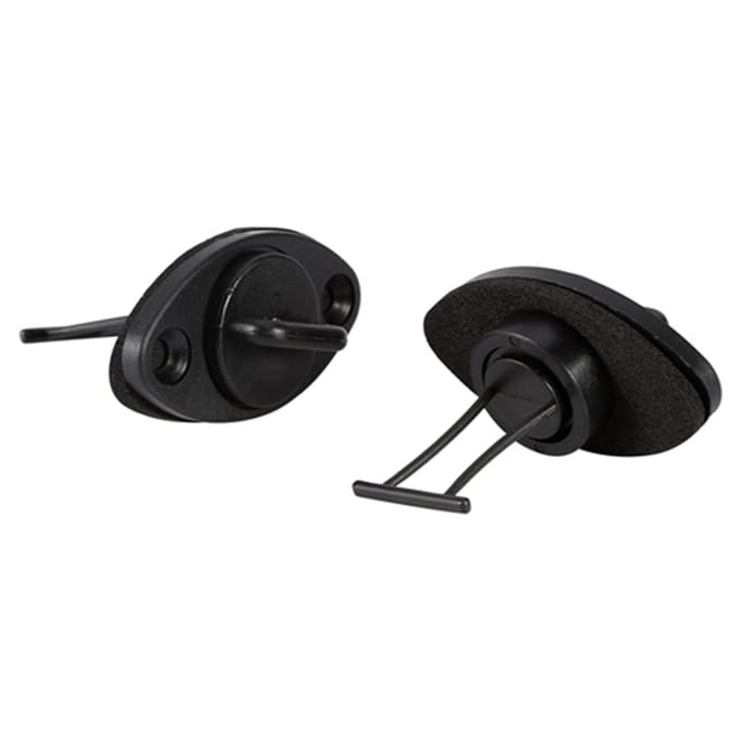Universele Afvoerstop Kit 2 Stoppen Stop met Schroeven voor Kano Boot Bijboot Kajak Boot black