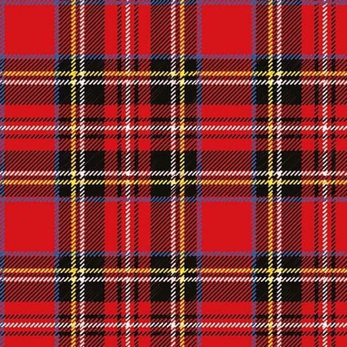 Ambiente Scottish Red papieren servetten