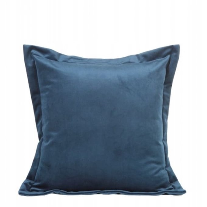 Decoratieve Kussensloop Villa 45x45cm - Navy Blauw Velours