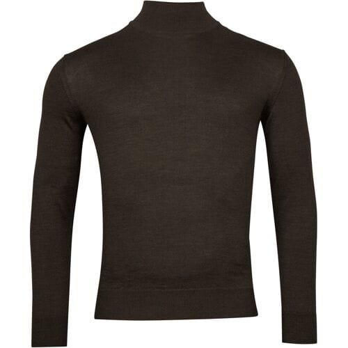 Baileys Trui Merino High Turtleneck Single Knit Donker Groen / male
